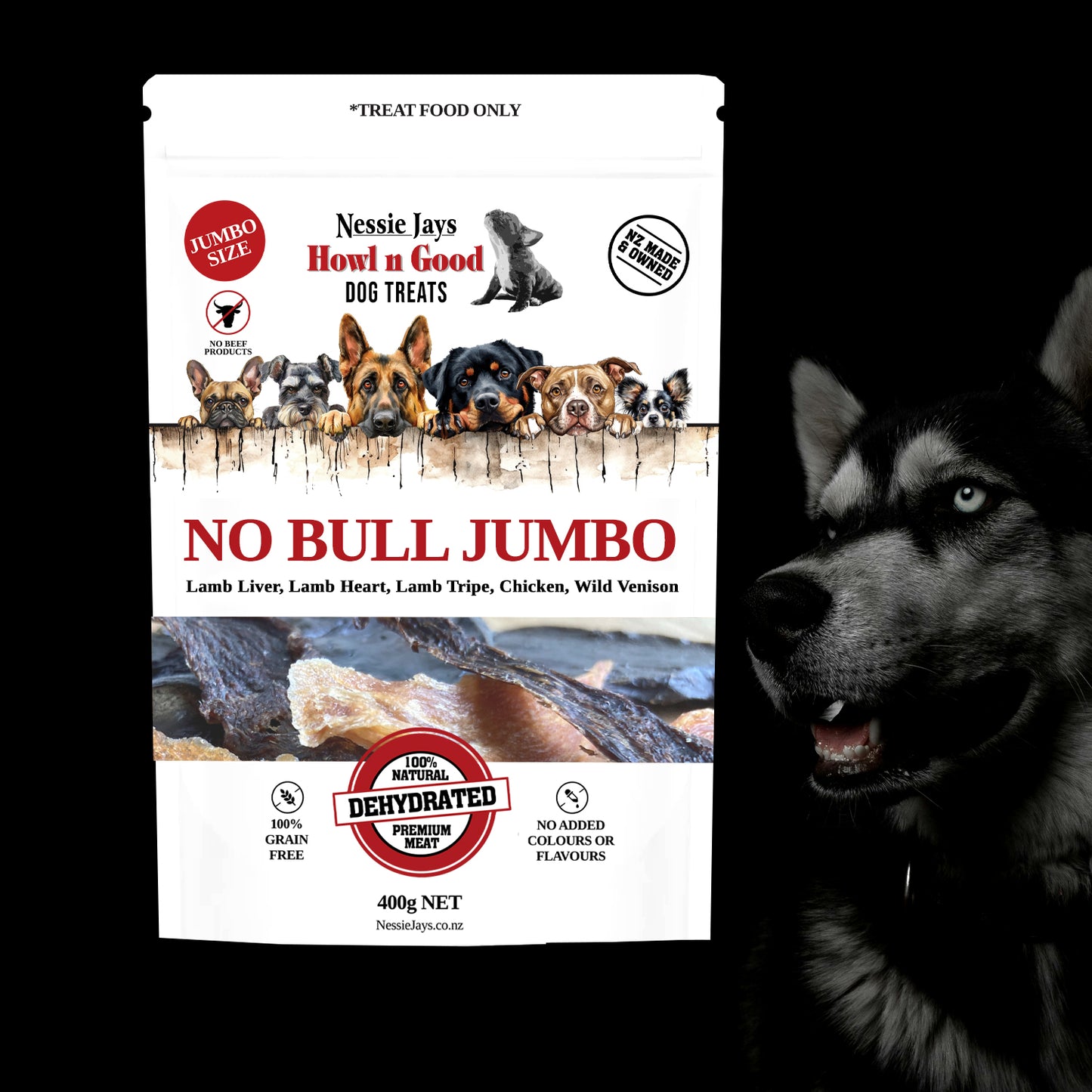 No Bull Mix (No Beef) Dog Treats -NEW MIX