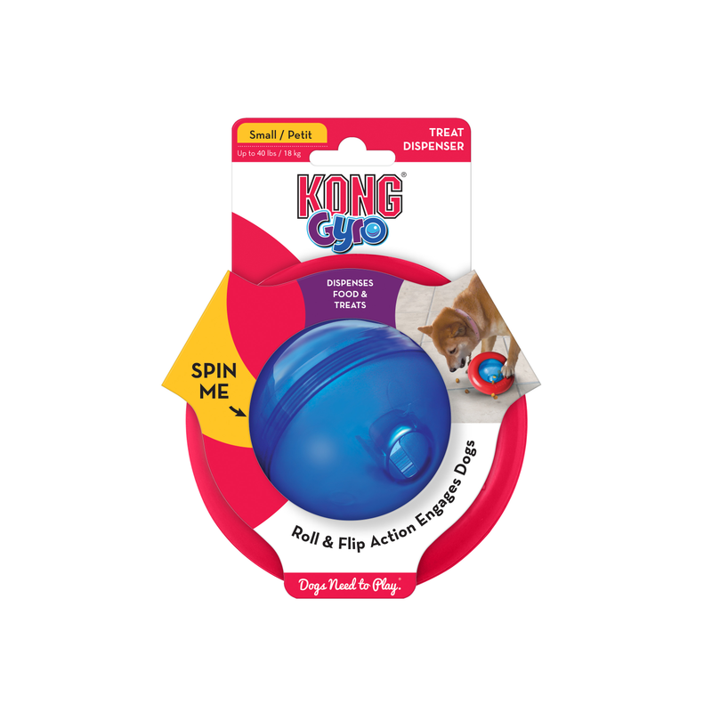 KONG Gyro Ball Dog Toy - Small