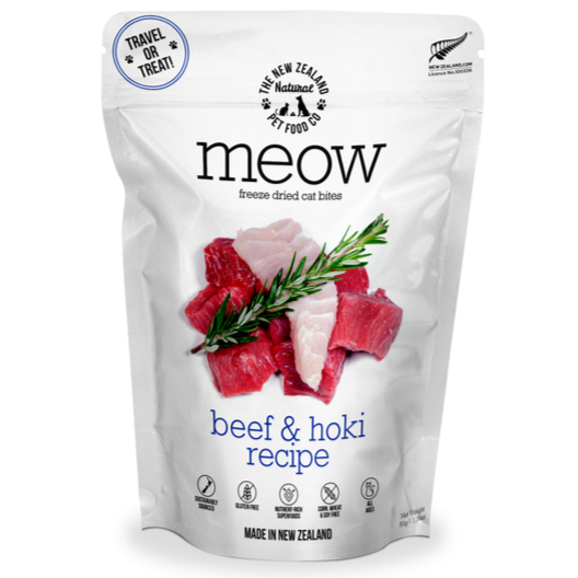 Meow Beef & Hoki 50g